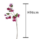 2 Tralcio Artificiale Fuxia Composta da 3 Fiori Altezza 96 cm Rosa-2