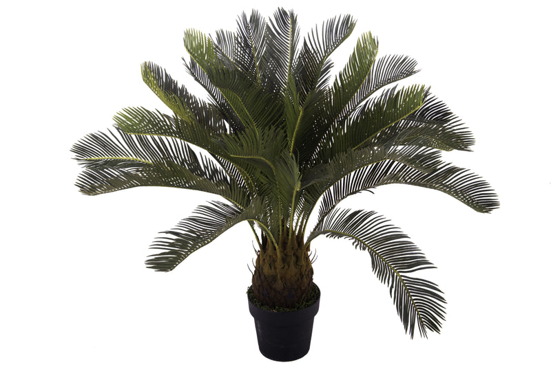 Cycas Artificiale con Vaso Altezza 93 cm Verde-1