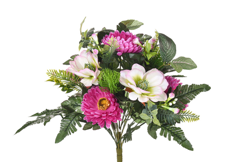 Bouquet Artificiale con Magnolia Altezza 60 cm Rosa-1