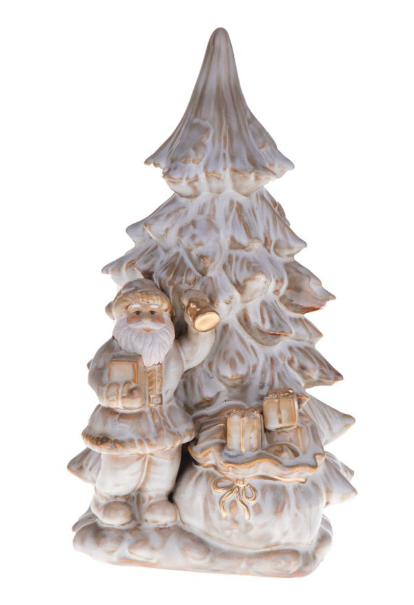 Statuina Babbo Natale 37,5 cm in Porcellana Bianco acquista