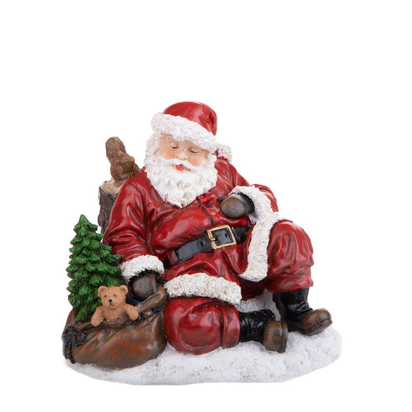 Statuina Babbo Natale Addormentato 14 cm in Resina online