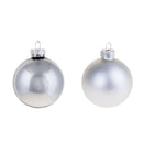 Set 24 Palle di Natale da Appendere Ø 4 cm in Vetro Argento-2