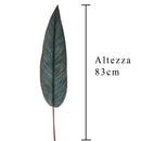 3 Foglie di Strelitzia Artificiale Altezza 83 cm Verde-2