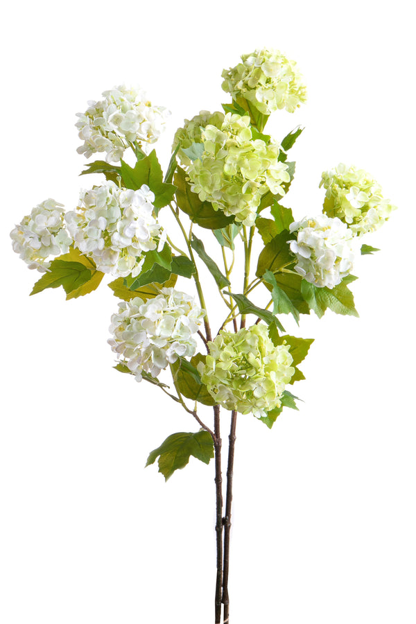 Set mit 12 künstlichen Viburnum-Blumen, Höhe 85 cm, grün online