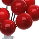 12 Bacche Rosse Artificiali Larghezza 1,5 cm Rosso-3