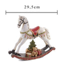 Statuina Cavallo a Dondolo 29,5 cm in Resina-2