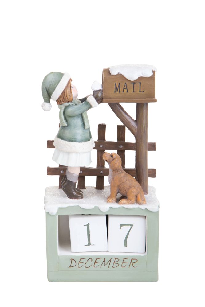 Statuina Calendario di Natale 22,5 cm in Resina-2