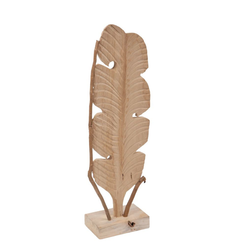 Foglia Decorativa Verticale 74 cm in Legno-1