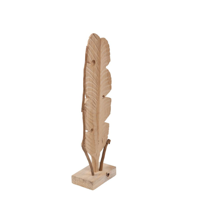 Foglia Decorativa Verticale 74 cm in Legno-2