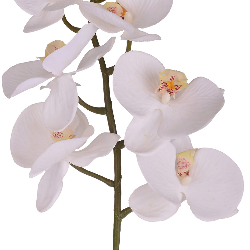 Phalenopsis Artificiali con 9 Fiori Altezza 110 cm Bianco-3