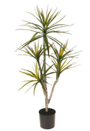 Pianta Artificiale di Yucca in Vaso con 5 Diramazioni Altezza 116 cm Verde-1