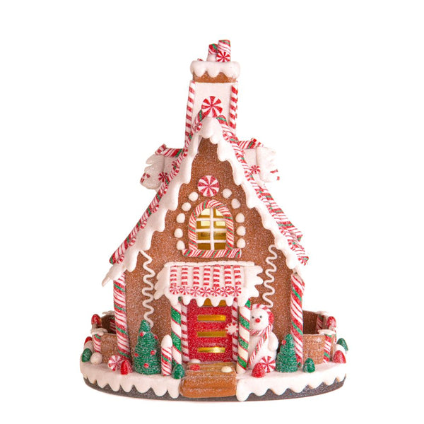 prezzo Villaggio Natalizio Casa di Pan di Zenzero con Luci 31 cm in Plastica