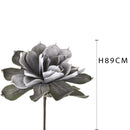 Fiori Foam Grande Artificiale Altezza 89 cm Grigio-2