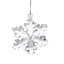 Set 4 Cristalli Fiocchi di Neve Decorativi 6,5 cm in Vetro-1