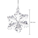 Set 4 Cristalli Fiocchi di Neve Decorativi 6,5 cm in Vetro-5