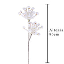 2 Giant Caplume Composto da 2 Fiori Artificiali Altezza 90 cm Bianco-2