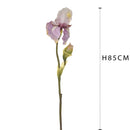 2 Iris Composto da 2 Fiori Artificiali Altezza 85 cm -2