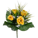 2 Bouquet Artificiali di Lisiantus Altezza 32 cm Giallo-1