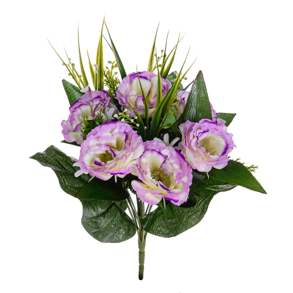 Set 4 künstliche Blumensträuße von Lisiantus Höhe 32 cm Rosa prezzo