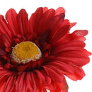 6 Fiori Artificiali di Gerbera Altezza 53 cm Rosso-3