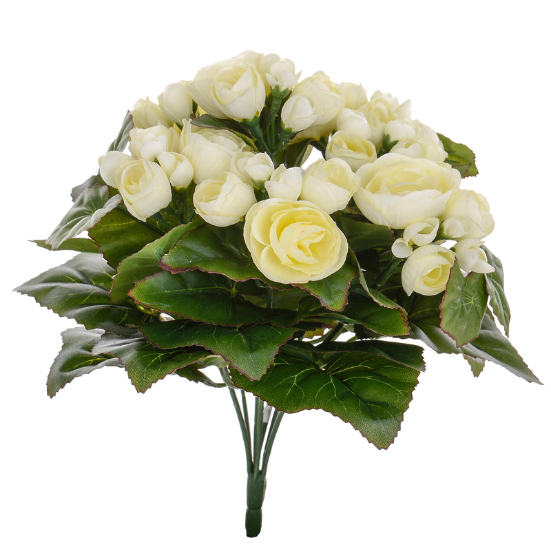 Bouquet Artificiale di Begonia Altezza 28 cm -1