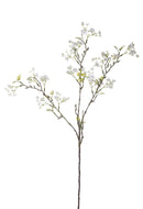 2 Mini Tralcio Artificiale con Fiori Altezza 88 cm Bianco-1