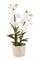 Künstliche Orchidee mit Topfhöhe 51 cm weiß