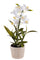 Künstliche Orchidee mit Topfhöhe 43 cm weiß