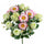 Set 2 Kunststrauß Rosen/Gerbera für 16 Blumen Grün