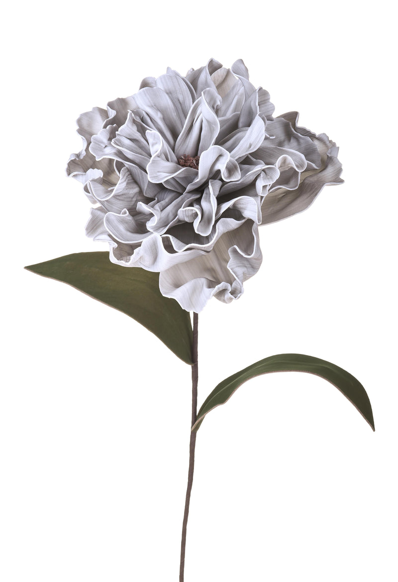 Fiori di Peonia Artificiale Artificiale Altezza 74 cm Grigio-1