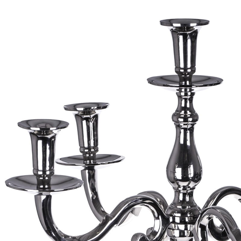 Candelabro in Metallo Composto da 5 Bracci Altezza 80 cm-3