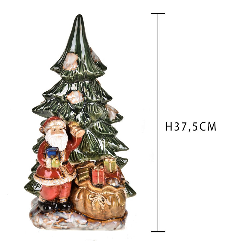 Statuina Babbo Natale 37,5 cm in Porcellana-2