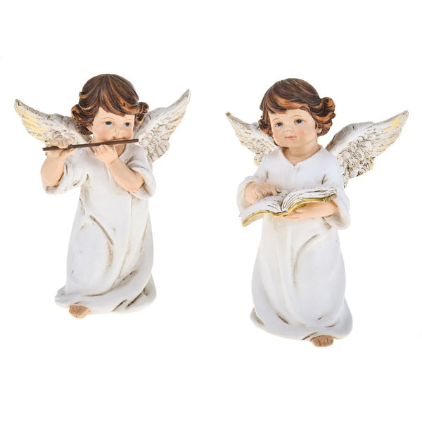 Set 4 Statuine Angeli 14 cm in Resina sconto