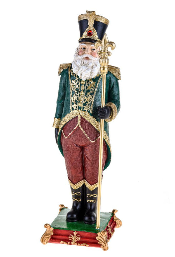 prezzo Statuina Babbo Natale con Bastone 33 cm in Resina