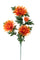 Set mit 12 künstlichen Spinnenblumen mit 4 Zweigen, Höhe 82 cm, Orange