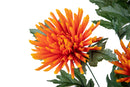 2 Fiori Artificiali di Spidere a 4 Diramazioni Altezza 82 cm Arancio-3