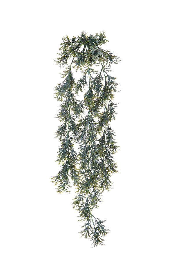 prezzo Set 4 künstliche Senecio-Hängepflanzen, Höhe 78 cm, grau