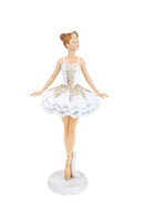 Statuina Ballerina su Punte 21,5 cm in Resina-1