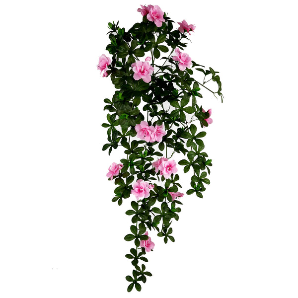 sconto Set 2 Künstliche Hängeazalee 80 cm Rosa