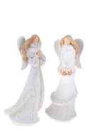 Set 4 Statuine Angeli con Glitter 16,5 cm in Resina-2