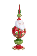 Statuina Babbo Natale con Puntale 33,5 cm in Resina-2