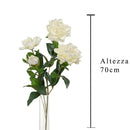 2 Rami Artificiali di Gardenia Altezza 70 cm Bianco-2