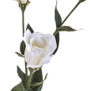 4 Lisianthus Artificiali Composto da 3 Fiori Altezza 75 cm Bianco-3