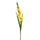 Set 8 künstliche Gladiolenblüten Mini Höhe 74 cm Gelb