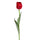Set 8 künstliche Tulpen mit Blättern Höhe 67 cm Rot
