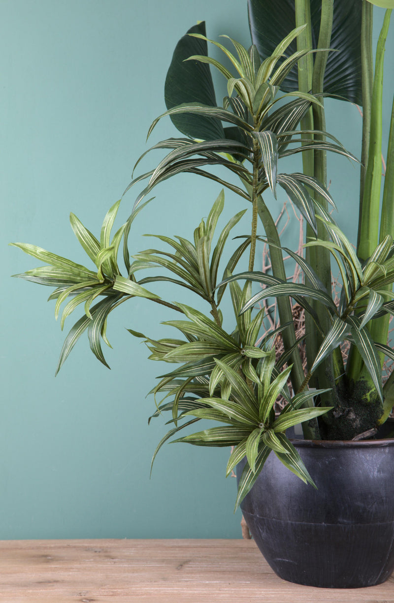 Dracena Artificiale con 141 Foglie Altezza 83 cm Verde-4