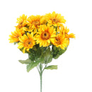 2 Bouquet Artificiali di Girasoli con 12 Fiori Artificiali Altezza 41 cm Giallo-1