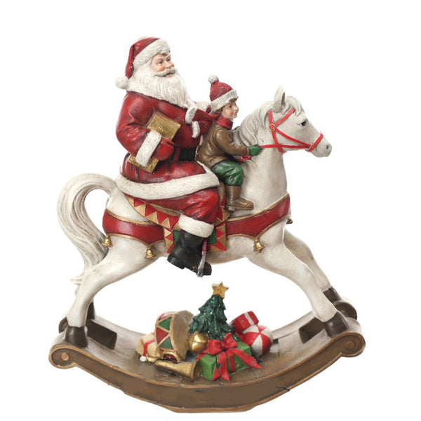 online Statuina Cavallo a Dondolo 38 cm in Resina