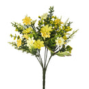 4 Mini Bouquet Artificiali con Margherite Altezza 35 cm Giallo-1