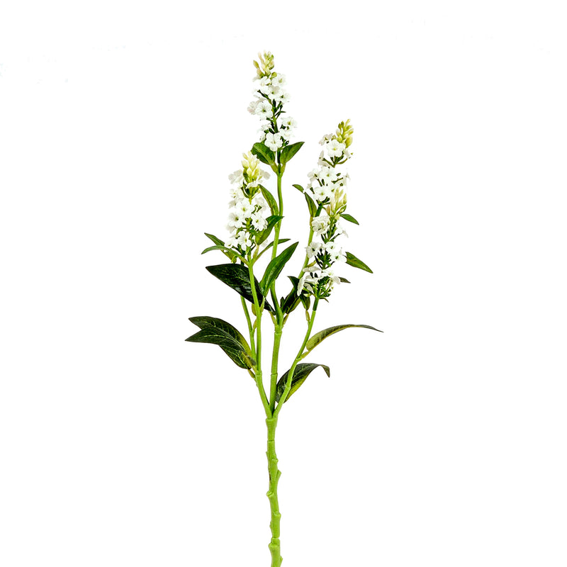 4 Rami Artificiali di Bidens Composto da 5 Fiori Altezza 62 cm Bianco-1